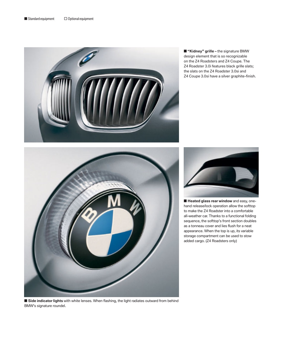 2008 BMW Z4 Brochure Page 11